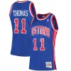 Magnifico Lussuoso Isiah Thomas Detroit Pistons 1988/89 Hardwood Classics Swingman Jersey Blue per i Fan Veri