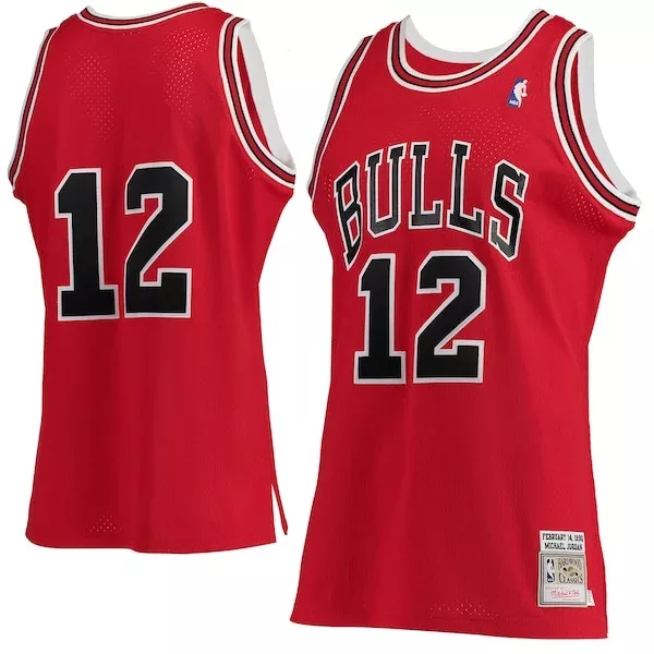 Magnifico Meraviglioso Michael Jordan Chicago Bulls 1989/90 Hardwood Classics Authentic Jersey Red per i Fan Veri