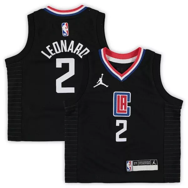 Magnifico Moderno Kawhi Leonard LA Clippers Jordan Brand Toddler 2020/21 Jersey Black Statement Edition per i Fan Veri