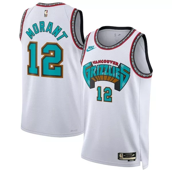 Magnifico Raffinato Ja Morant Memphis Grizzlies Nike Unisex 2024/25 Swingman Jersey White Classic Edition per i Fan Veri