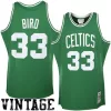 Magnifico Robusto Larry Bird Boston Celtics 1985/86 Hardwood Classics Authentic Jersey Kelly Green per i Fan Veri