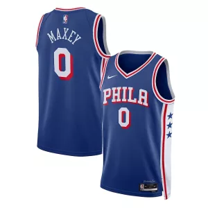 Magnifico Sofisticato Tyrese Maxey Philadelphia 76ers Nike Unisex Swingman Jersey Association Edition Royal per i Fan Veri