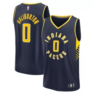 Magnifico Trendy Ottimo Tyrese Haliburton Indiana Pacers Youth Fast Break Replica Player Jersey Icon Edition Navy per i Fan Veri