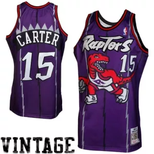 Meraviglioso Classico Vince Carter Toronto Raptors 1998/99 Throwback Authentic Jersey Purple per i Fan Veri