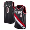 Fantastico Damian Lillard Portland Trail Blazers Nike Youth Swingman Jersey Icon Edition Black per i Fan Veri