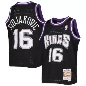 Meraviglioso Cool Peja Stojakovic Sacramento Kings Youth 2001/02 Hardwood Classics Swingman Jersey Black per i Fan Veri
