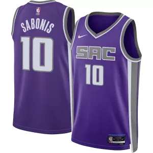Meraviglioso Magnifico Duraturo Domantas Sabonis Sacramento Kings Nike Unisex Swingman Jersey Icon Edition Purple per i Fan Veri