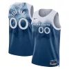 Meraviglioso Minnesota Timberwolves Nike Unisex 2023/24 Custom Swingman Jersey Blue City Edition per i Fan Veri