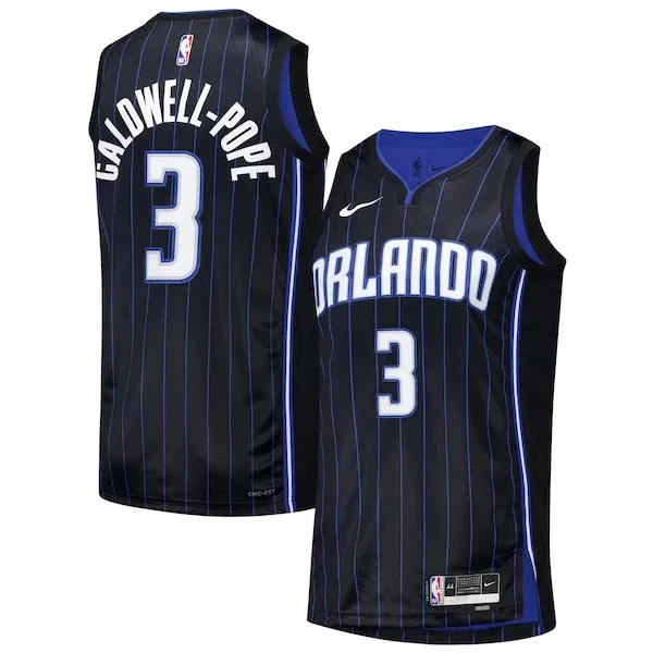 Meraviglioso Stupendo Kentavious Caldwell Pope Orlando Magic Nike Unisex 2024 Offseason Addition Nike Swingman Jersey Black per i Fan Veri