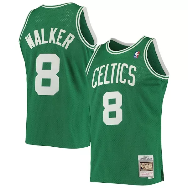 Meraviglioso Stupendo Magnifico Antoine Walker Boston Celtics 2001/02 Hardwood Classics Swingman Jersey Kelly Green per i Fan Veri
