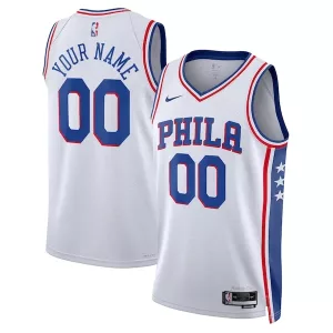 Moderno Accattivante Gorgeous Philadelphia 76ers Nike Unisex 2022/23 Swingman Custom Jersey White Association Edition per i Fan Veri