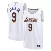 Meraviglioso Bronny James Los Angeles Lakers Fast Break Replica Player Jersey Association Edition White per i Fan Veri