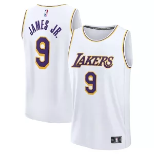 Meraviglioso Bronny James Los Angeles Lakers Fast Break Replica Player Jersey Association Edition White per i Fan Veri