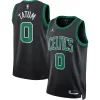 Moderno Eccezionale Jayson Tatum Boston Celtics Jordan Brand Unisex Swingman Jersey Statement Edition Black per i Fan Veri