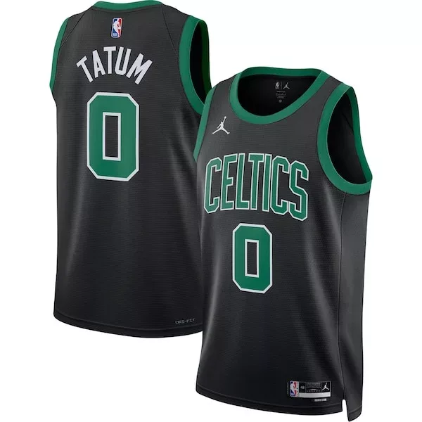 Moderno Eccezionale Jayson Tatum Boston Celtics Jordan Brand Unisex Swingman Jersey Statement Edition Black per i Fan Veri