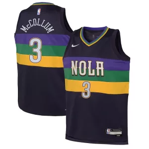 Ottimo Duraturo Magnifico CJ McCollum New Orleans Pelicans Nike Youth Swingman Jersey City Edition Purple per i Fan Veri