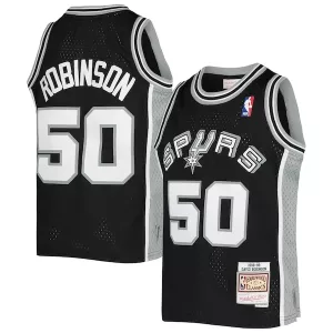 Pratico Accattivante David Robinson San Antonio Spurs Youth 1998/99 Hardwood Classics Swingman Jersey Black per i Fan Veri