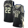 Pratico Classico Khris Middleton Milwaukee Bucks Jordan Brand Unisex Swingman Jersey Statement Edition Black per i Fan Veri