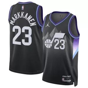 Pratico Duraturo Lauri Markkanen Utah Jazz Jordan Brand Unisex 2024/25 Swingman Jersey Statement Edition Black per i Fan Veri