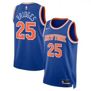 Pratico Mikal Bridges New York Knicks Nike Unisex 2024 Offseason Addition Nike Swingman Jersey Blue per i Fan Veri