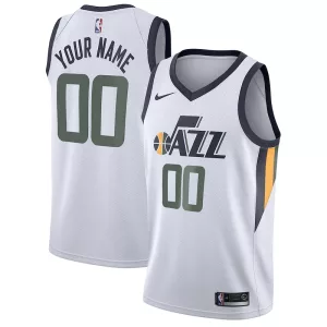 Pratico Splendido Magnifico Utah Jazz Nike Swingman Custom Jersey Association Edition White per i Fan Veri