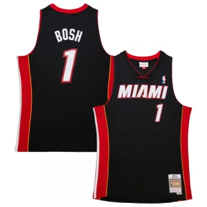 Magnifico Chris Bosh Miami Heat Hardwood Classics Swingman Jersey Black per i Fan Veri