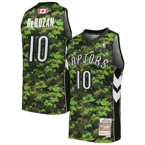 Prestigioso DeMar DeRozan Toronto Raptors 2011/12 Hardwood Classics Swingman Jersey Camo per i Fan Veri