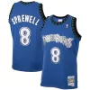 Prestigioso Eccezionale Latrell Sprewell Minnesota Timberwolves 2001/02 Hardwood Classics Swingman Jersey Blue per i Fan Veri