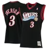 Prestigioso Robusto Allen Iverson Philadelphia 76ers 2000/01 Hardwood Classics Swingman Jersey Black per i Fan Veri