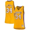 Prestigioso Shaquille O'Neal Los Angeles Lakers Women's 1999/00 Hardwood Classics Swingman Jersey Gold per i Fan Veri