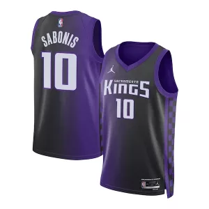 Raffinato Attraente Stupendo Domantas Sabonis Sacramento Kings Jordan Brand Unisex Swingman Jersey Statement Edition Purple per i Fan Veri