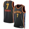 Raffinato Chet Holmgren Oklahoma City Thunder Nike Unisex 2024/25 Swingman Player Jersey City Edition Black per i Fan Veri