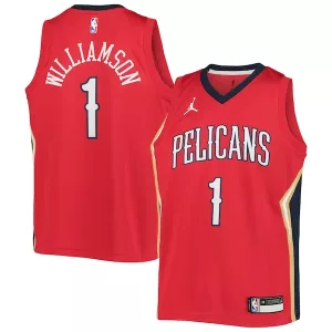 Raffinato Comodo Delizioso Zion Williamson New Orleans Pelicans Jordan Brand Youth 2020/21 Swingman Player Jersey Statement Edition Red per i Fan Veri