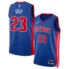 Raffinato Cool Jaden Ivey Detroit Pistons Nike Unisex 2022 NBA Draft First Round Pick Swingman Jersey Icon Edition Blue per i Fan Veri