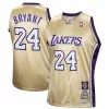 Raffinato Delizioso Fantastico Kobe Bryant Los Angeles Lakers Hall of Fame Class of 2020 #24 Authentic Hardwood Classics Jersey Gold per i Fan Veri