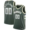 Raffinato Fantastico Milwaukee Bucks Nike Swingman Custom Jersey Green Icon Edition per i Fan Veri