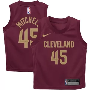 Raffinato Meraviglioso Carino Donovan Mitchell Cleveland Cavaliers Nike Toddler Swingman Player Jersey Icon Edition Wine per i Fan Veri
