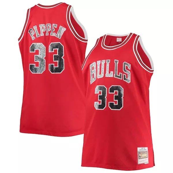 Raffinato Meraviglioso Moderno Scottie Pippen Chicago Bulls Big & Tall 1997/98 NBA 75th Anniversary Diamond Swingman Jersey Red per i Fan Veri
