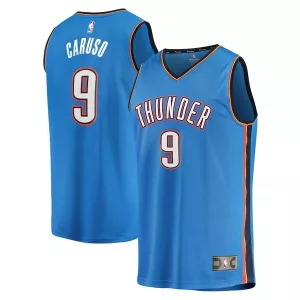 Raffinato Prestigioso Lussuoso Alex Caruso Oklahoma City Thunder Fast Break Replica Player Jersey Icon Edition Blue per i Fan Veri