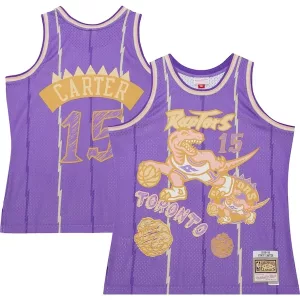 Raffinato Trendy Vince Carter Toronto Raptors 1998/99 Swingman Sidewalk Sketch Jersey Purple per i Fan Veri