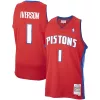 Resistente Allen Iverson Detroit Pistons 2008/09 Hardwood Classics Swingman Jersey Red per i Fan Veri