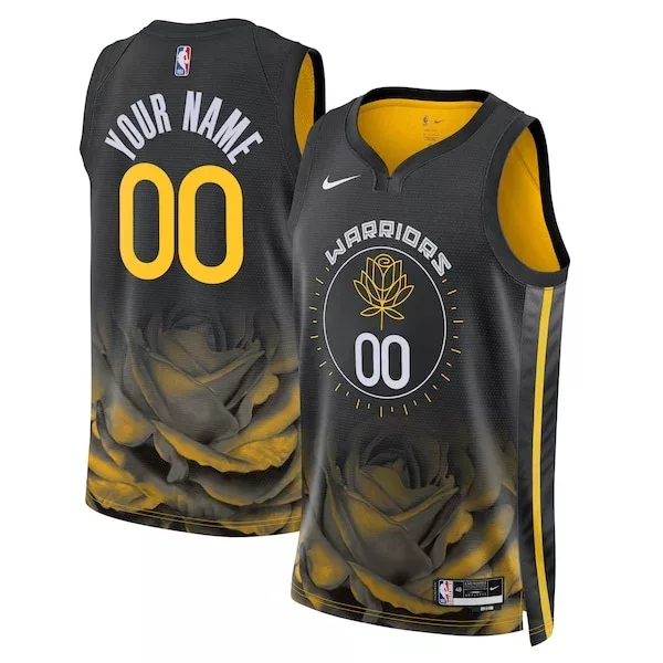 Resistente Gorgeous Carino Golden State Warriors Nike Unisex 2022/23 Swingman Custom Jersey City Edition Black per i Fan Veri