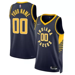 Resistente Prestigioso Indiana Pacers Nike 2021/22 Diamond Swingman Custom Jersey Icon Edition Navy per i Fan Veri