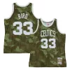 Resistente Sofisticato Larry Bird Boston Celtics Hardwood Classics 1985/86 Ghost Green Swingman Jersey Camo per i Fan Veri