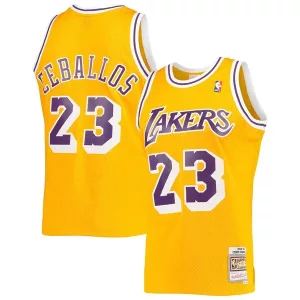 Robusto Attraente Cedric Ceballos Los Angeles Lakers 1994/95 Hardwood Classics Swingman Jersey Gold per i Fan Veri