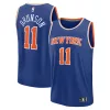 Gorgeous Ottimo Jalen Brunson New York Knicks Fast Break Replica Player Jersey Icon Edition Blue per i Fan Veri