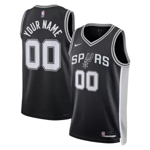 Sofisticato Cool Bellissimo San Antonio Spurs Nike Unisex Swingman Custom Jersey Black Icon Edition per i Fan Veri