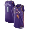 Sofisticato Devin Booker Phoenix Suns Nike 2024/25 Authentic Player Jersey City Edition Purple per i Fan Veri