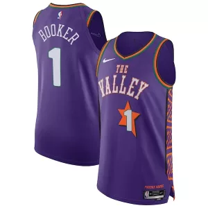Sofisticato Devin Booker Phoenix Suns Nike 2024/25 Authentic Player Jersey City Edition Purple per i Fan Veri