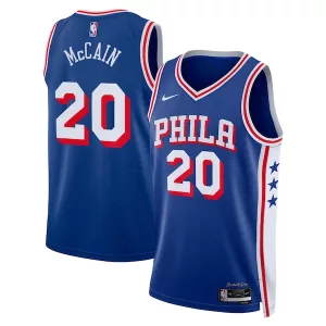 Sofisticato Elegante Jared McCain Philadelphia 76ers Nike Swingman Jersey Icon Edition Royal per i Fan Veri